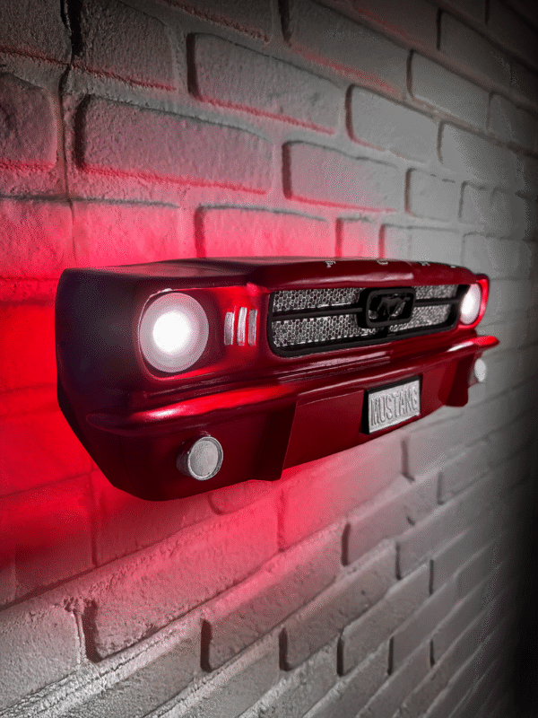 Bluetooth Hoparlörlü 1965 Mustang Duvar Aydınlatma