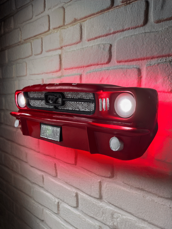 Bluetooth Hoparlörlü 1965 Mustang Duvar Aydınlatma - Görsel 3