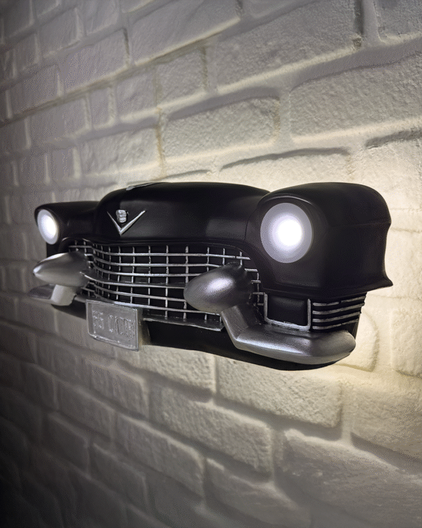 Bluetooth Hoparlörlü 1955 Cadillac Duvar Aydınlatma - Görsel 3