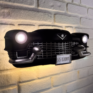 Bluetooth Hoparlörlü 1955 Cadillac Duvar Aydınlatma