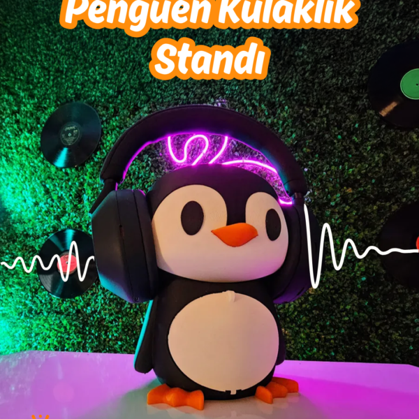 Penguen Kulaklık Standı